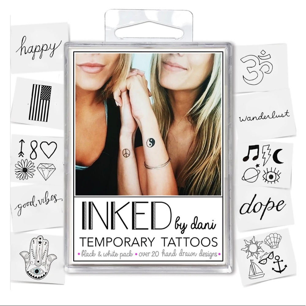 INKED by dani Temporary Tattoos